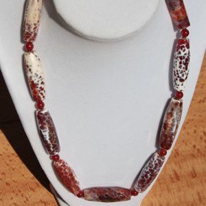 Stunning Fire Agate Necklace